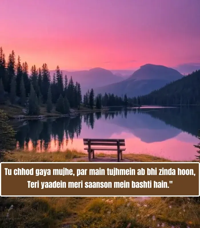 2 Line Broken Heart Alone Sad Shayari in English
