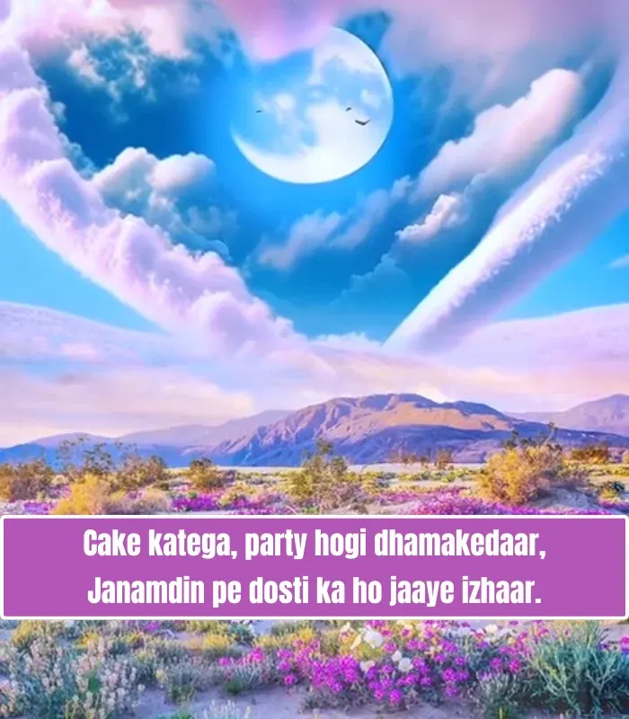 Dost Birthday Shayari in English