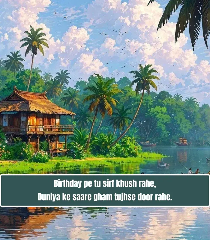 Happy Birthday Shayari in English 2 Line