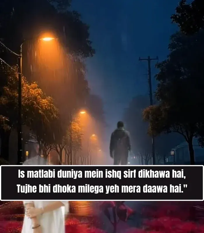 Matlabi Dhoka Shayari in English