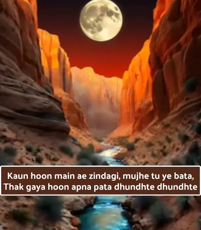 Sad Shayari😭 Life 2 Line English Image