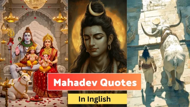 Mahadev Quotes in English