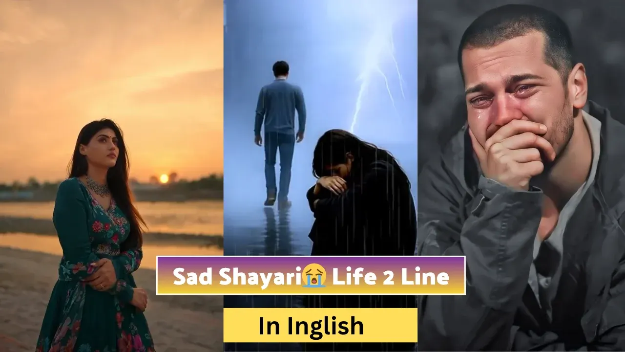 Sad Shayari😭 Life 2 Line English