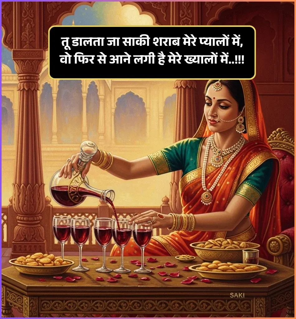 🍷 Sharab Shayari in Hindi