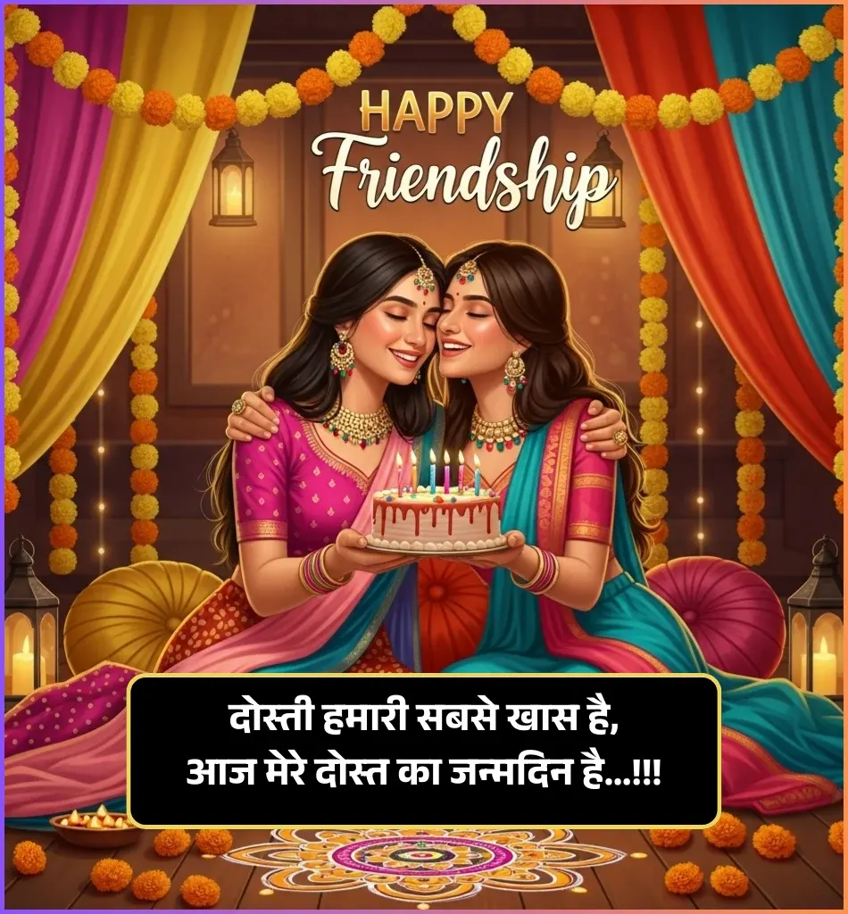 🫶 Happy Birthday Shayari in Hindi for Best Friend